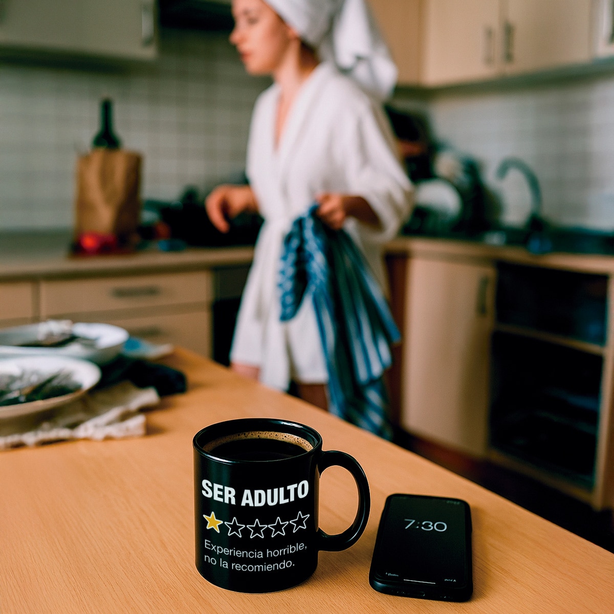 Caneca "Ser adulto, experiencia horrible no la recomiendo" 3