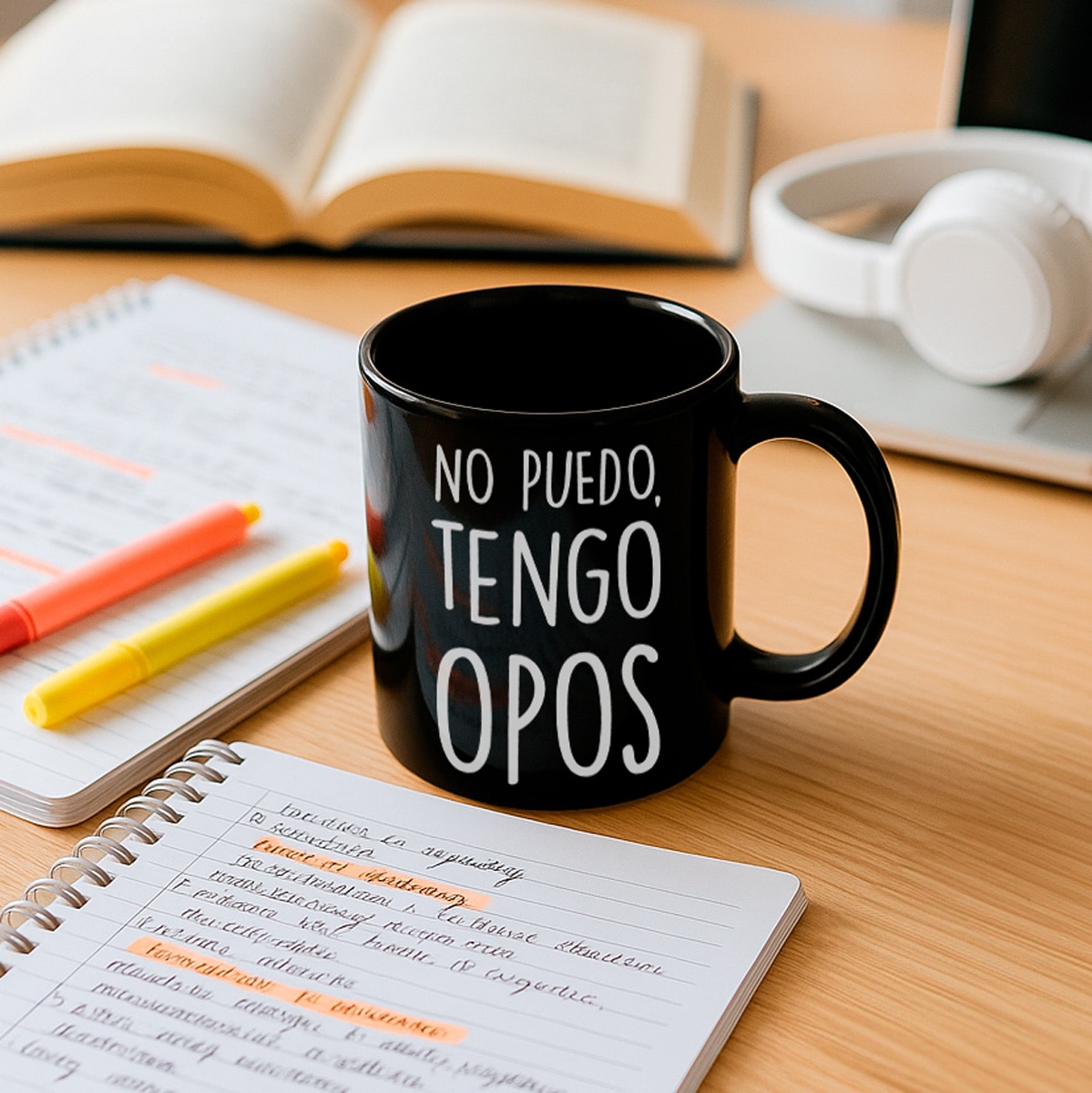 Taza "No puedo, tengo opos" 2