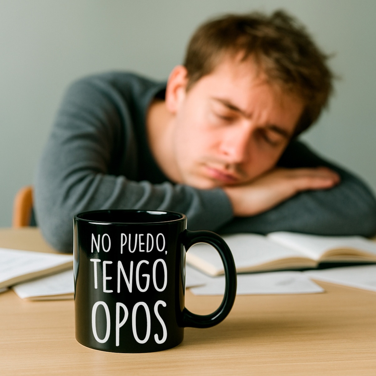 Taza "No puedo, tengo opos" 3