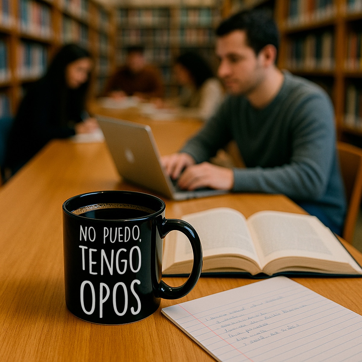 Taza "No puedo, tengo opos" 4