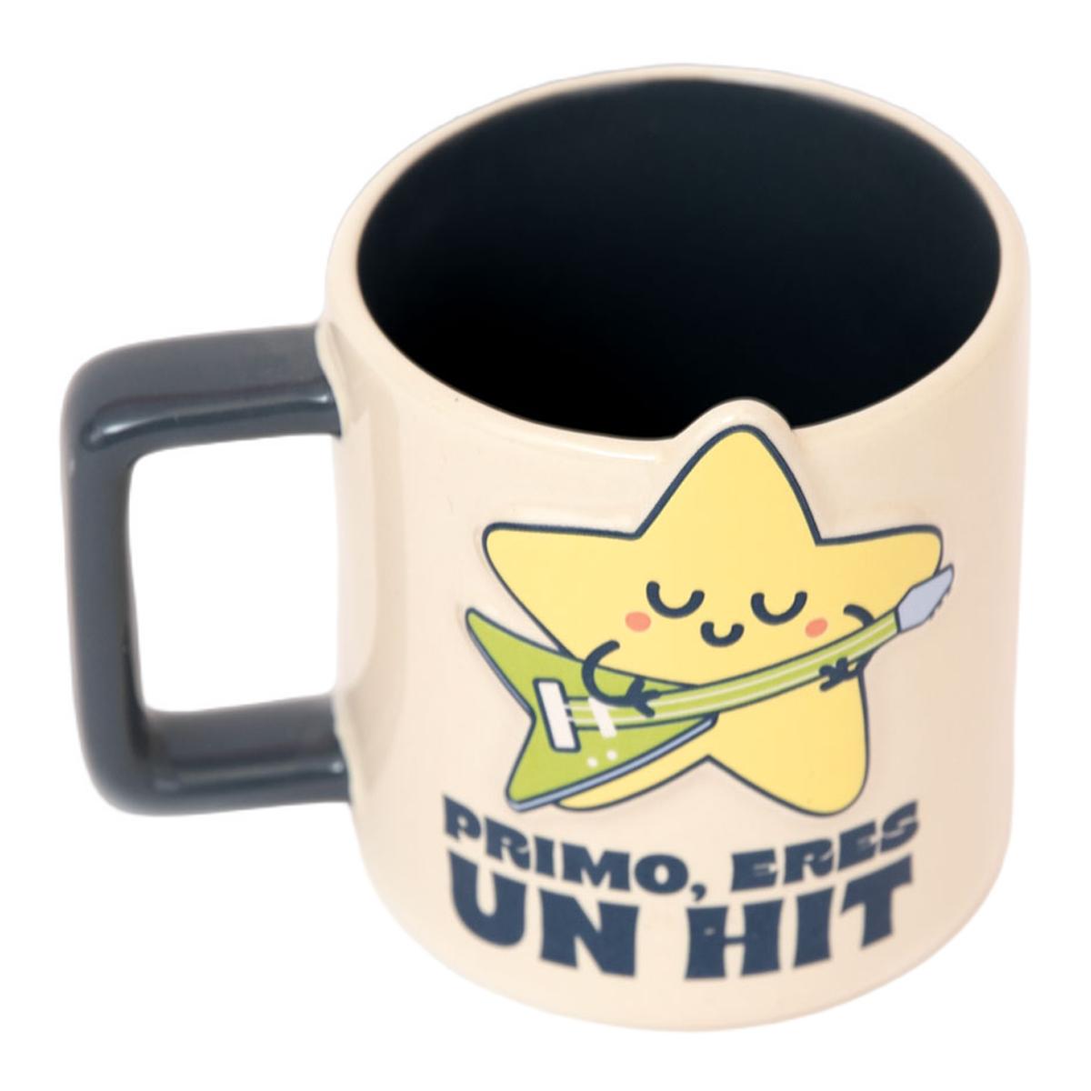 Taza 3D estrella Mr Wonderful: Primo, eres un hit. 2