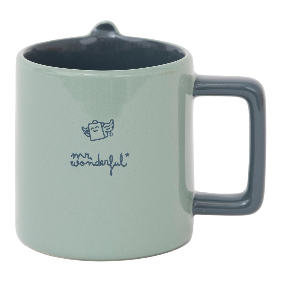 Taza 3D estrella y arcoíris Mr Wonderful: Nací para brillar. 3