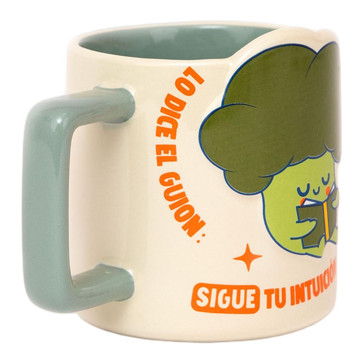 Taza 3D brócoli Mr Wonderful: Lo dice el guion: ¡sigue tu intuición! 2