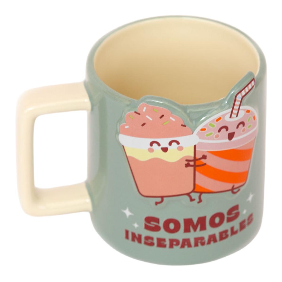 Taza 3D batidos Mr Wonderful: Somos inseparables. 3