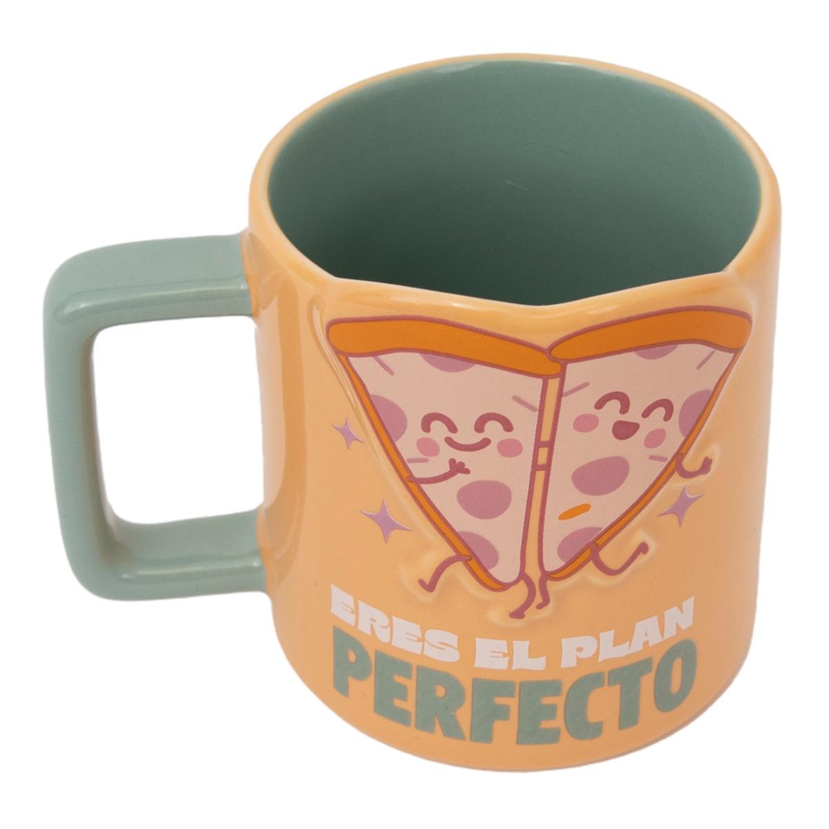 Taza 3D pizzas Mr Wonderful: Eres el plan perfecto. 2