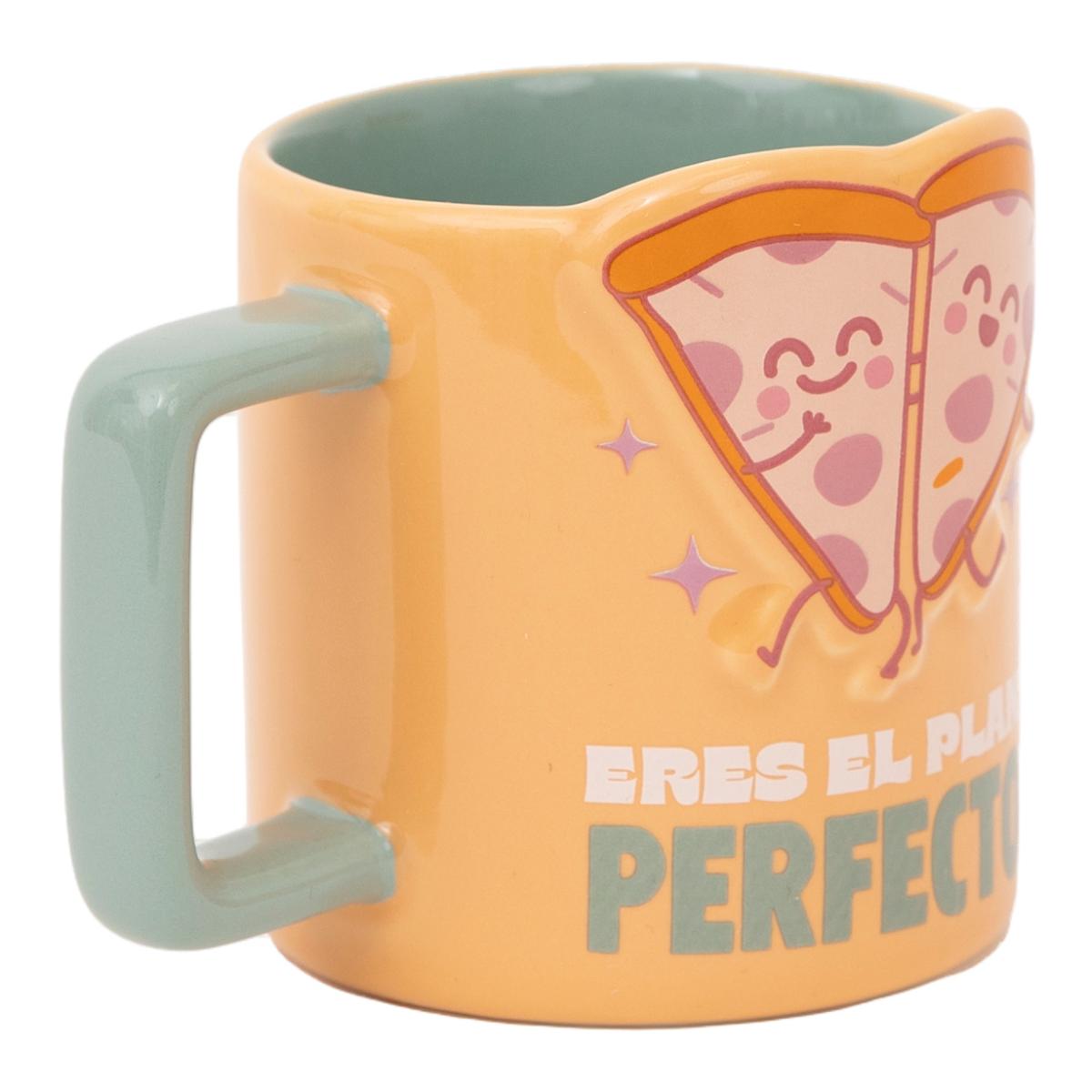 Taza 3D pizzas Mr Wonderful: Eres el plan perfecto. 3