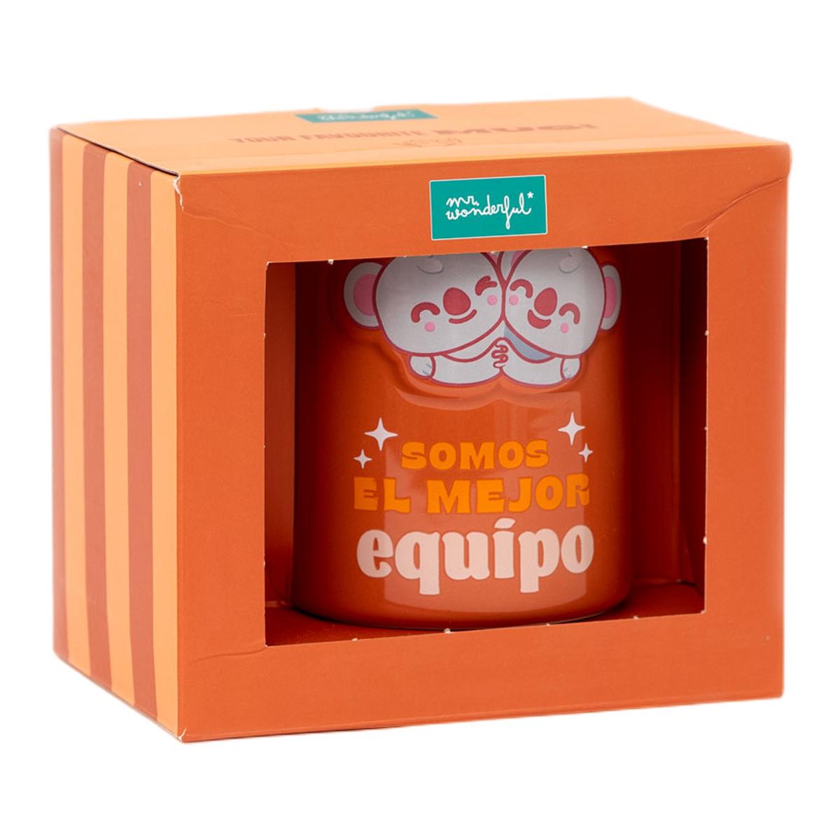 Taza 3D koalas Mr Wonderful: Somos el mejor equipo. 4