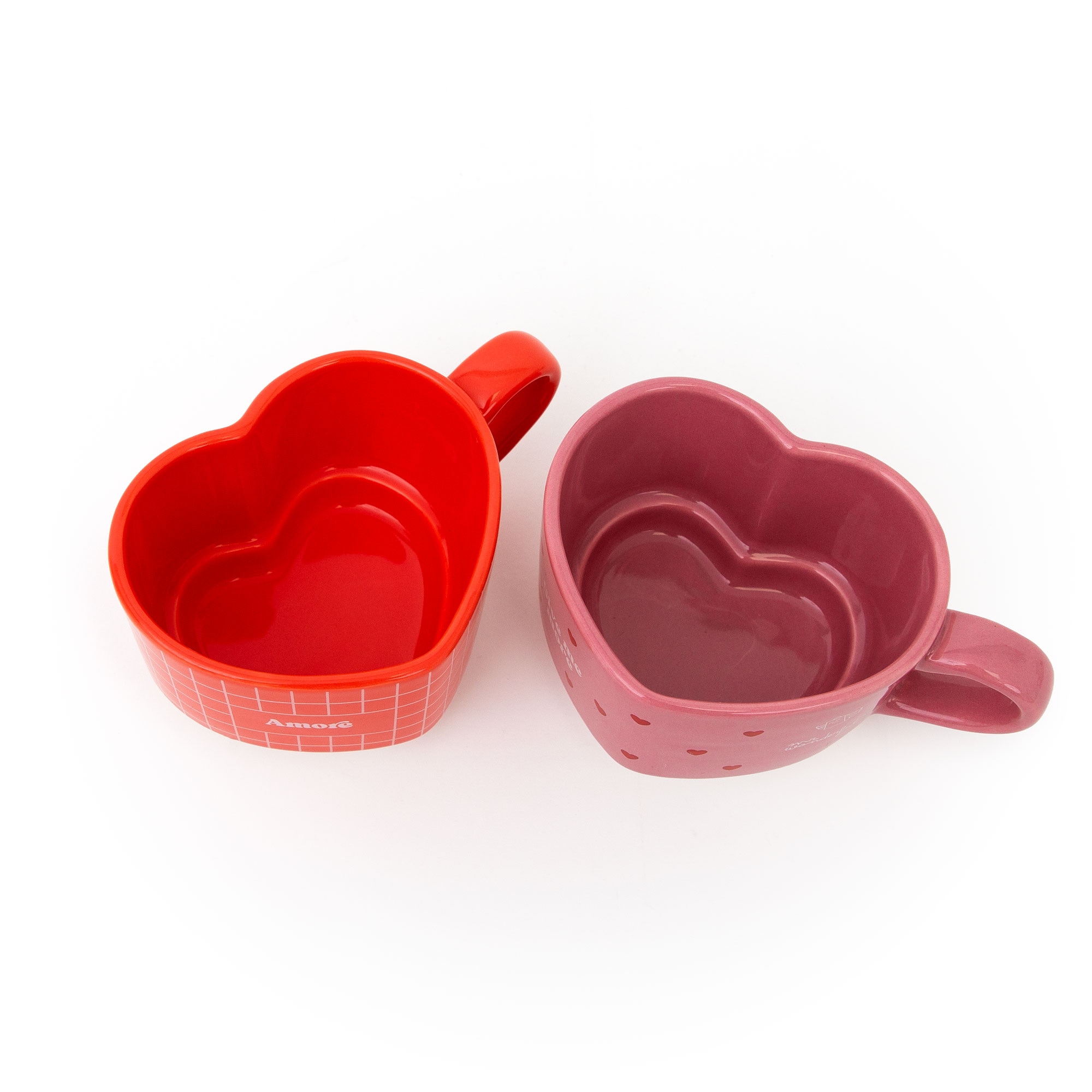 Conjunto de 2 canecas empilháveis Mr Wonderful - Give me more amore 2