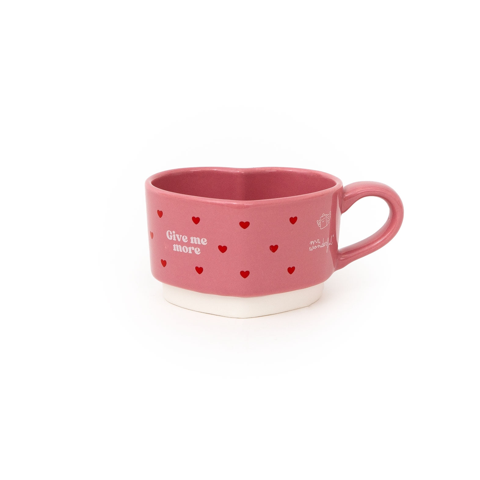 Conjunto de 2 canecas empilháveis Mr Wonderful - Give me more amore 4