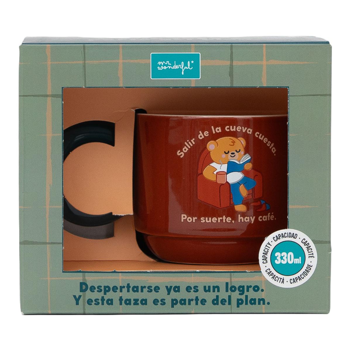 Taza apilable Mr Wonderful  - Salir de la cueva cuesta. Por suerte, hay café. 1