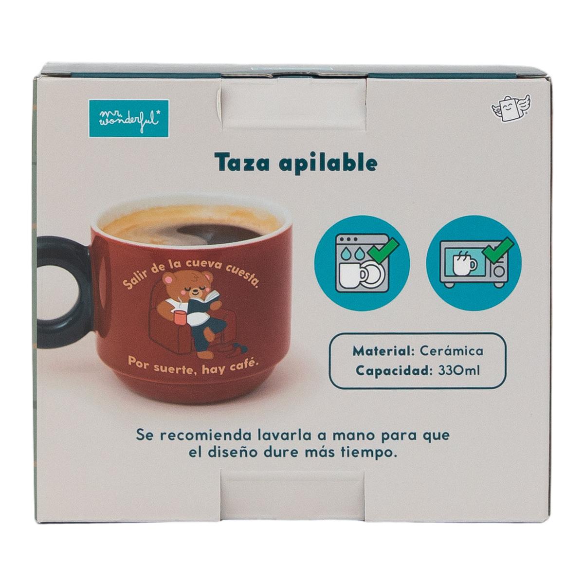 Taza apilable Mr Wonderful  - Salir de la cueva cuesta. Por suerte, hay café. 6