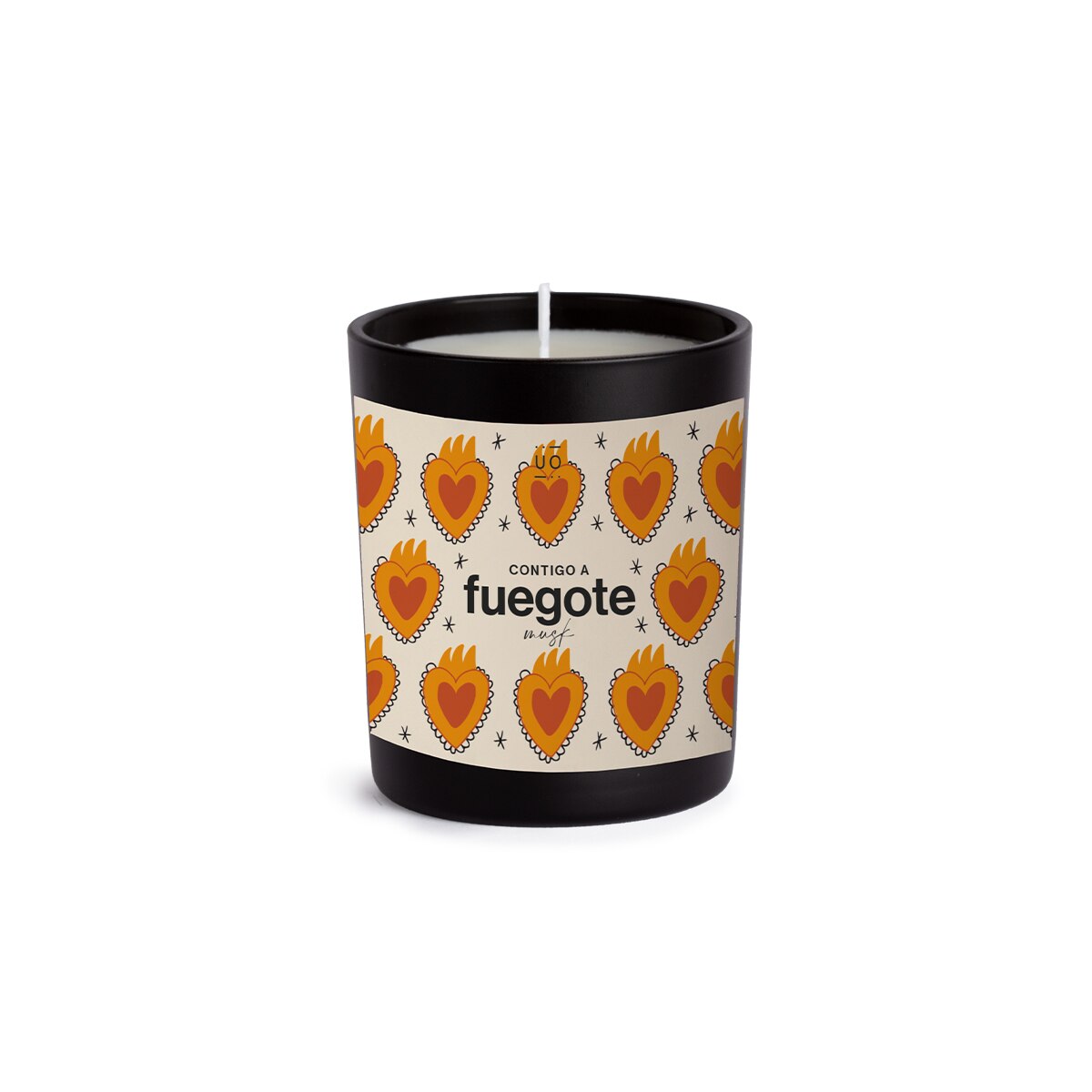 Vela UO Contigo fuegote aromatizada para regalar tiempo en pareja 2