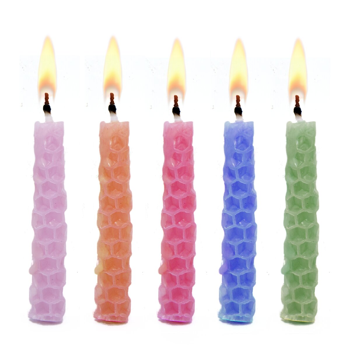 Conjunto de Velas de Aniversário às Cores DIY 3