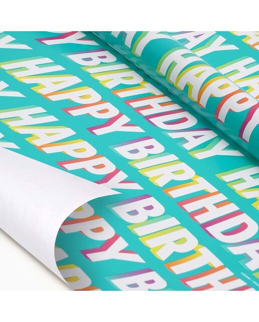 Papel de Embrulho Happy Birthday 2