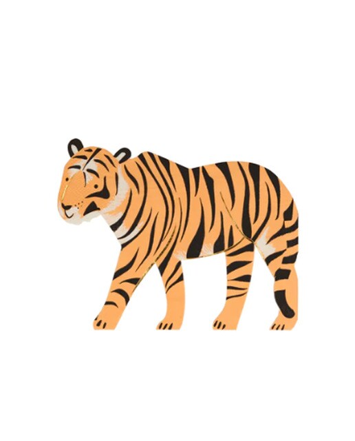 Imagen 0 de Servilletas Meri Meri tigre