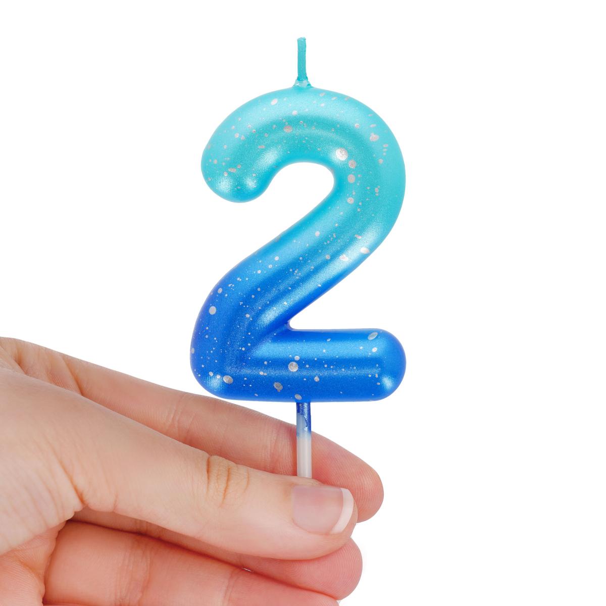 Vela Bolo 2 Legami Blue 2