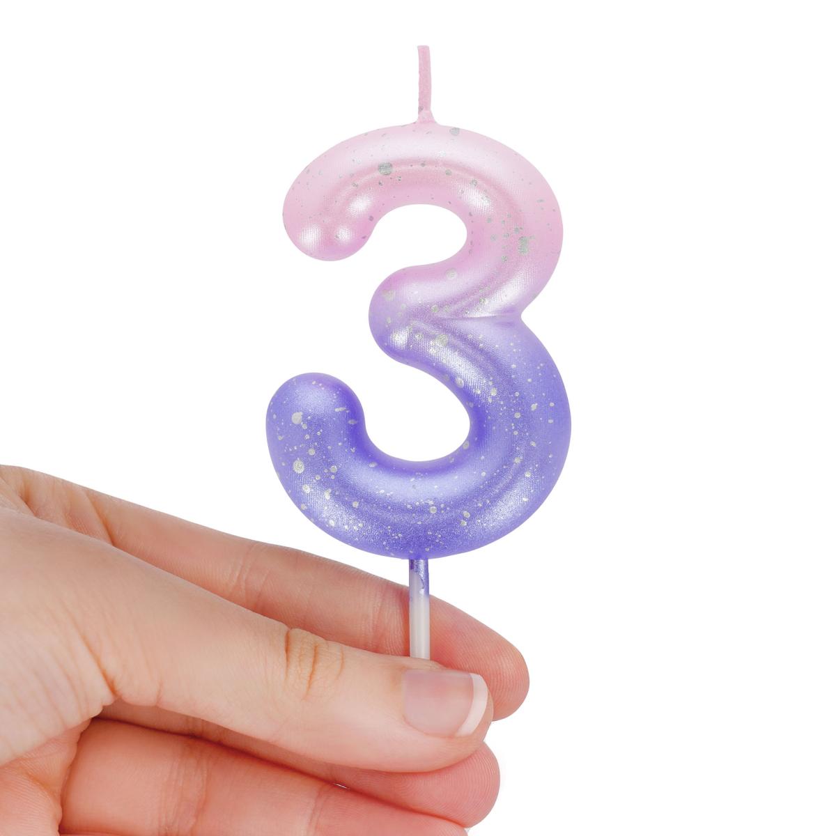Vela Bolo 3 Legami Pink 2