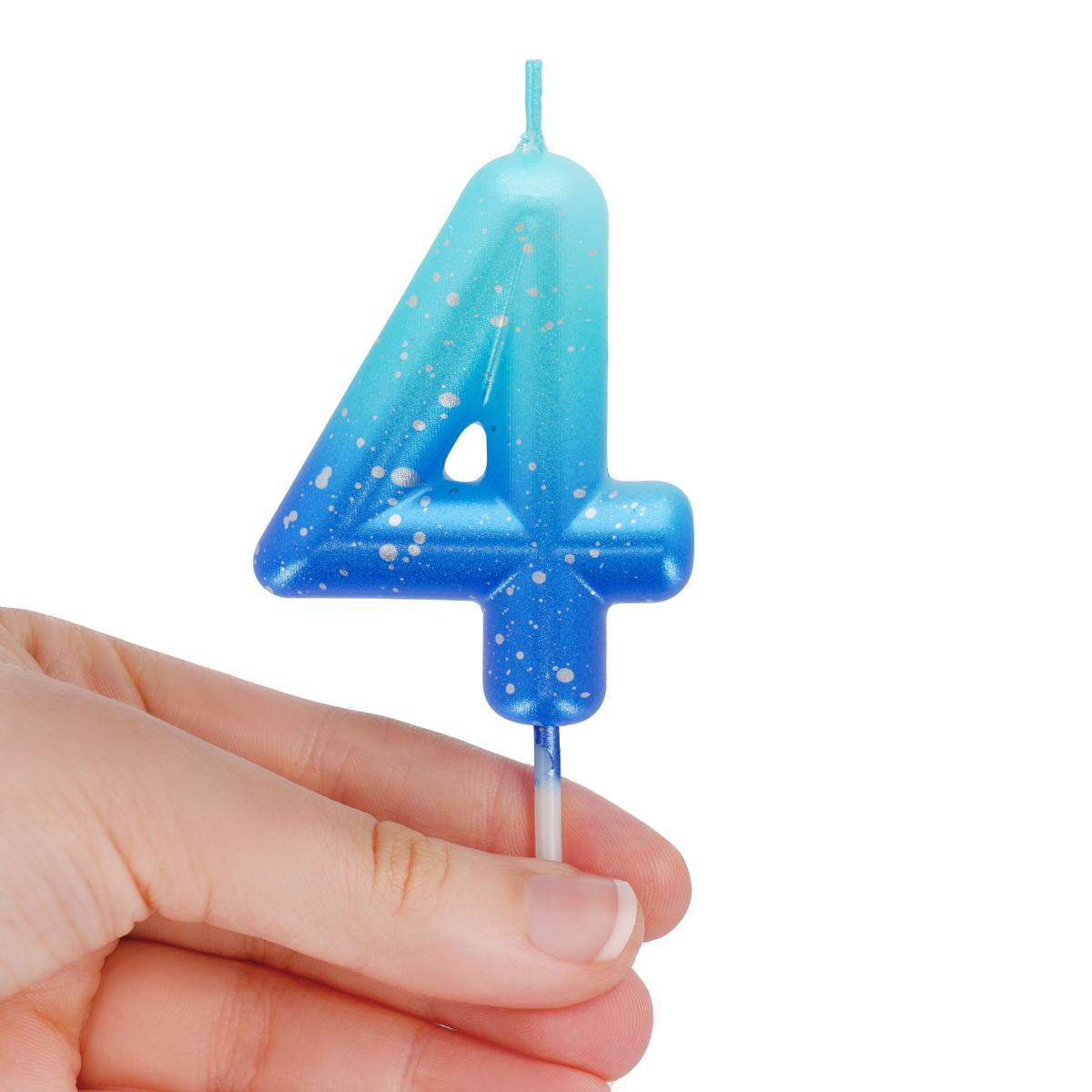 Vela Bolo 4 Legami Blue 2