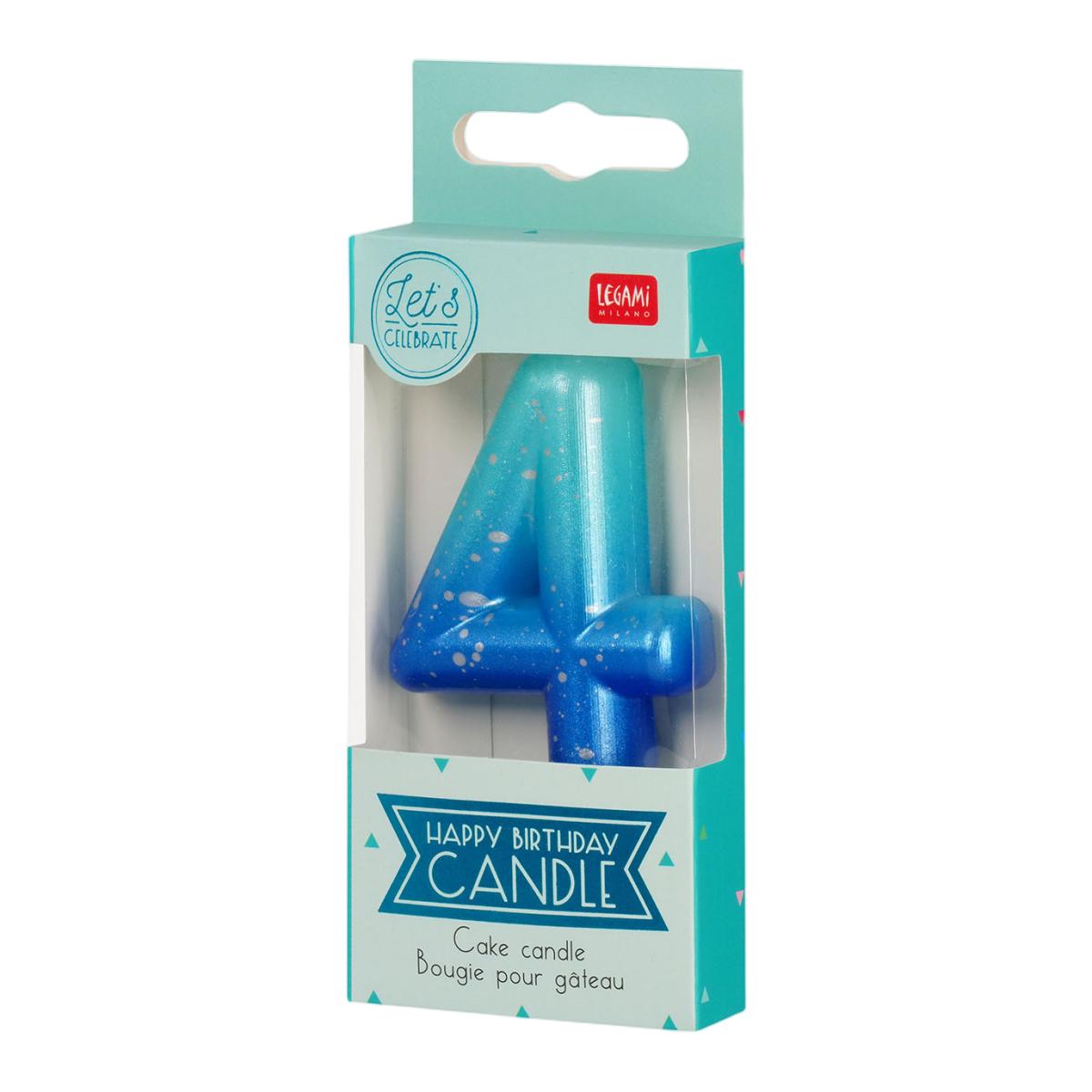 Vela Bolo 4 Legami Blue 3