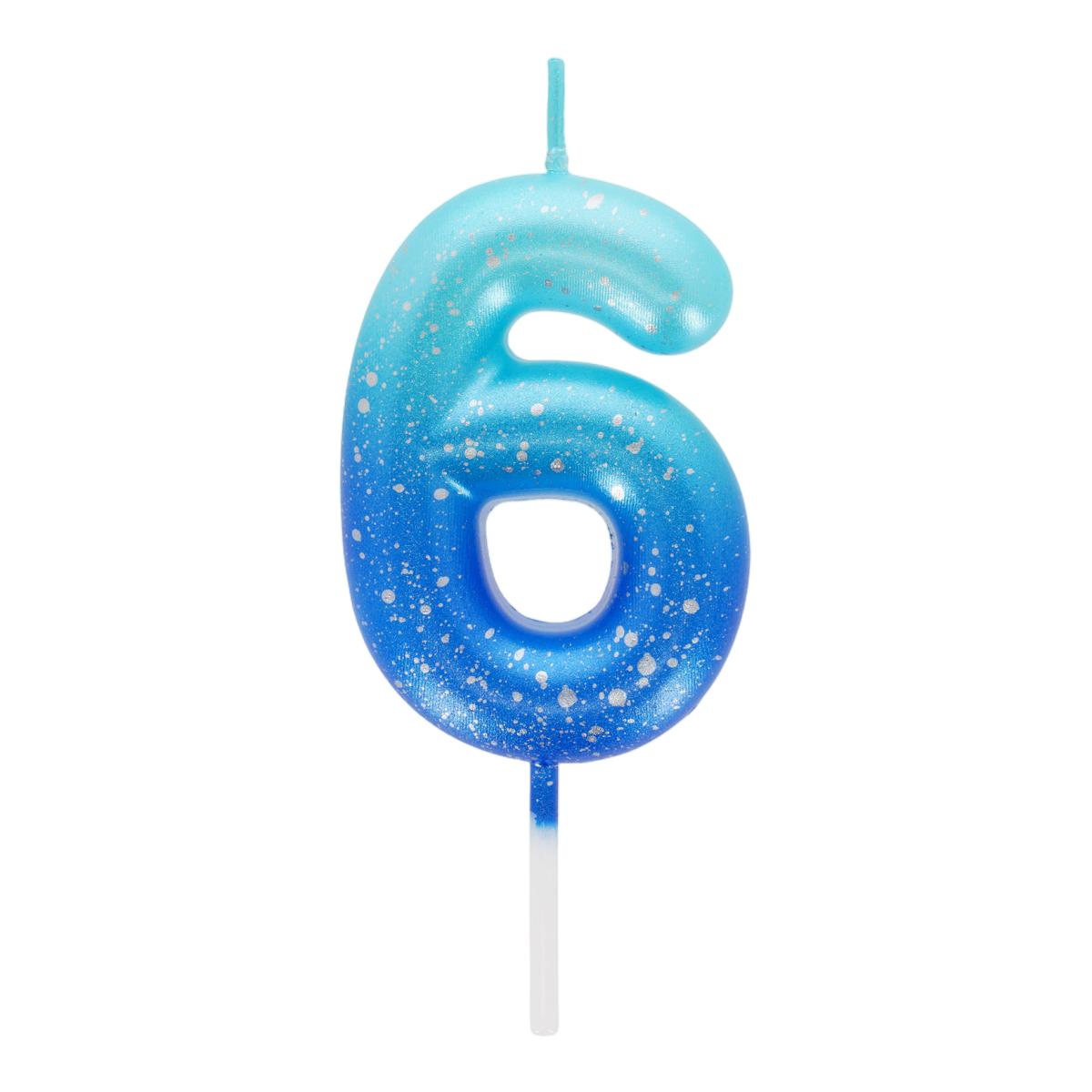 Vela Bolo 6 Legami Blue 1