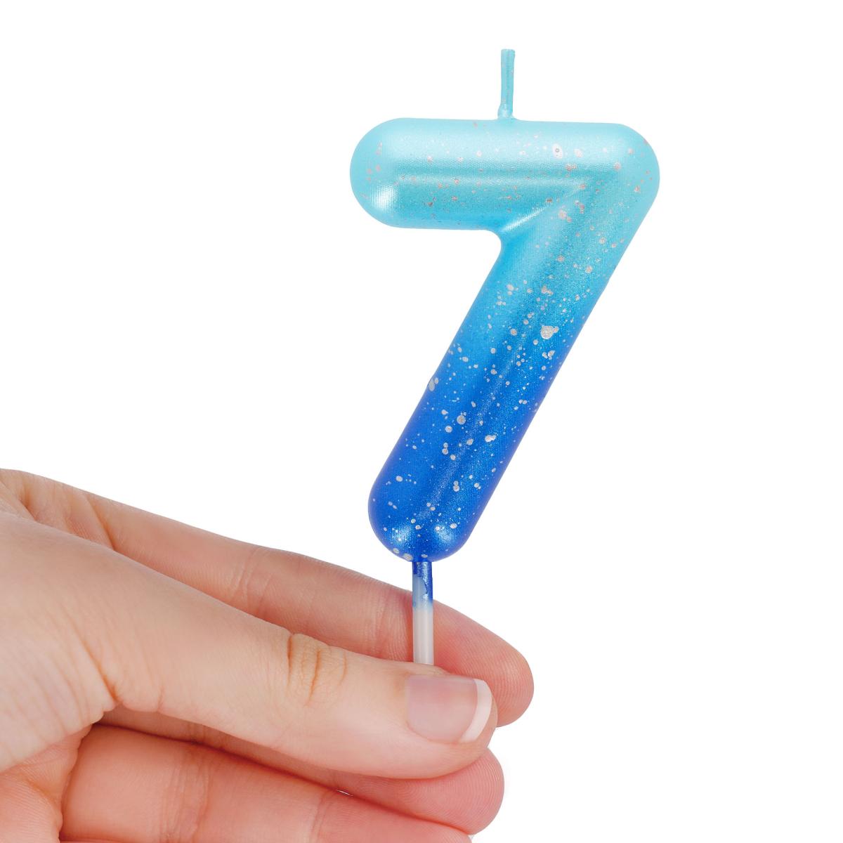 Vela Bolo 7 Legami Blue 2