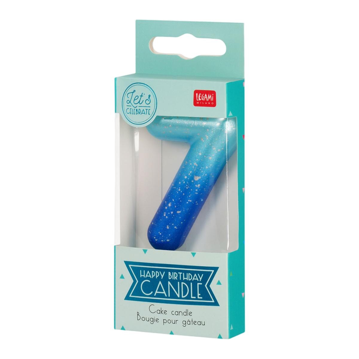 Vela Bolo 7 Legami Blue 3