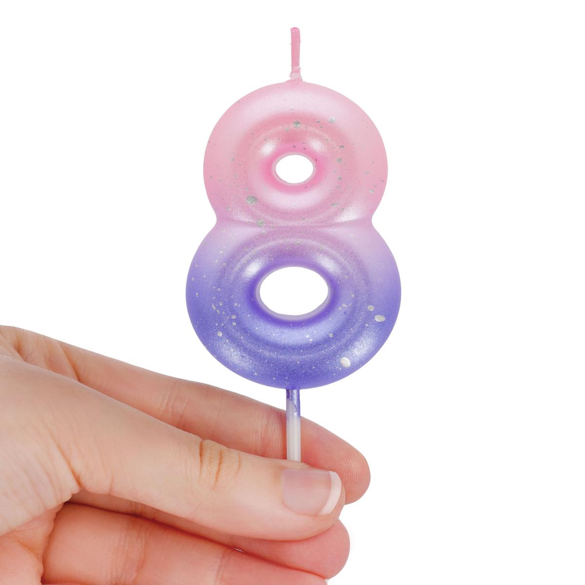 Vela Bolo 8 Legami Pink 2