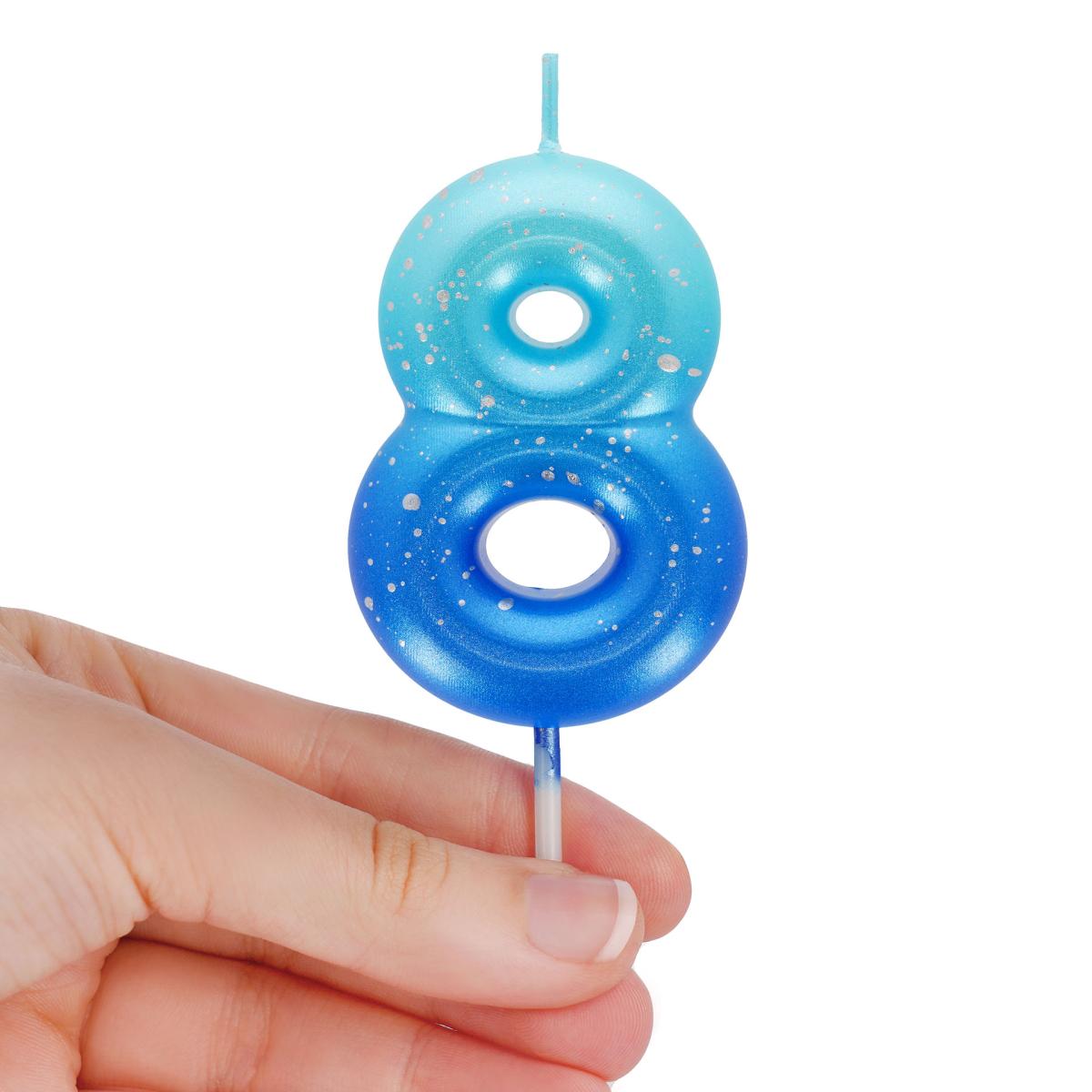 Vela Bolo 8 Legami Blue 2