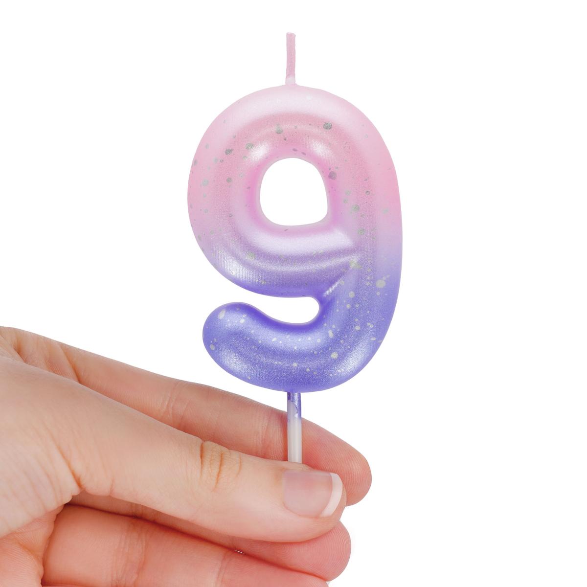 Vela Bolo 9 Legami Pink 2