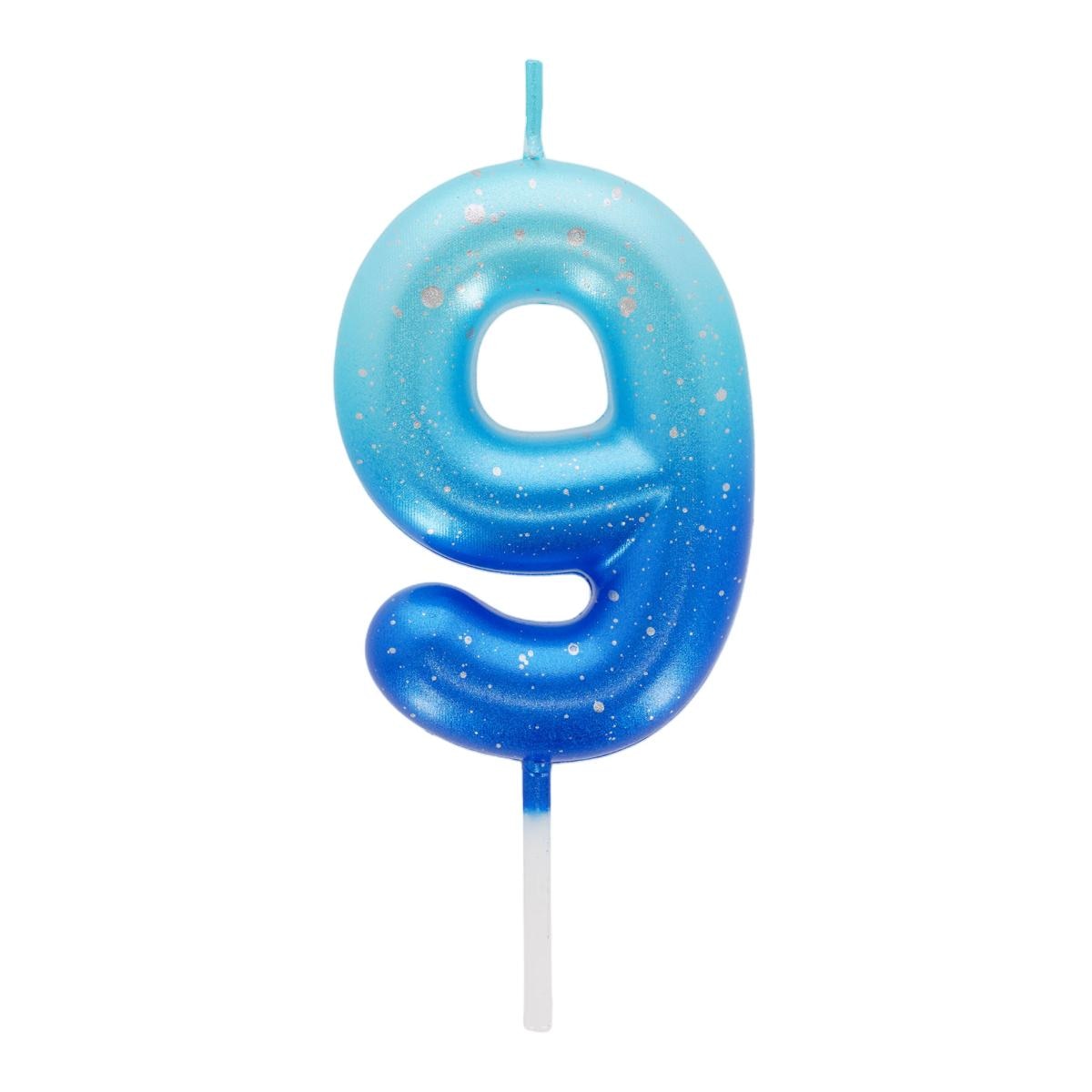 Vela Bolo 9 Legami Blue 1