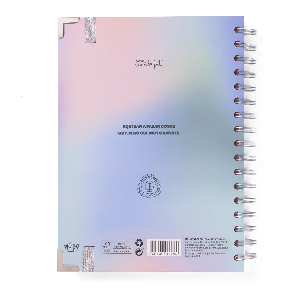 Agenda semanal 18 meses 2025-2026 Mr Wonderful: Viviendo con estilo. 2