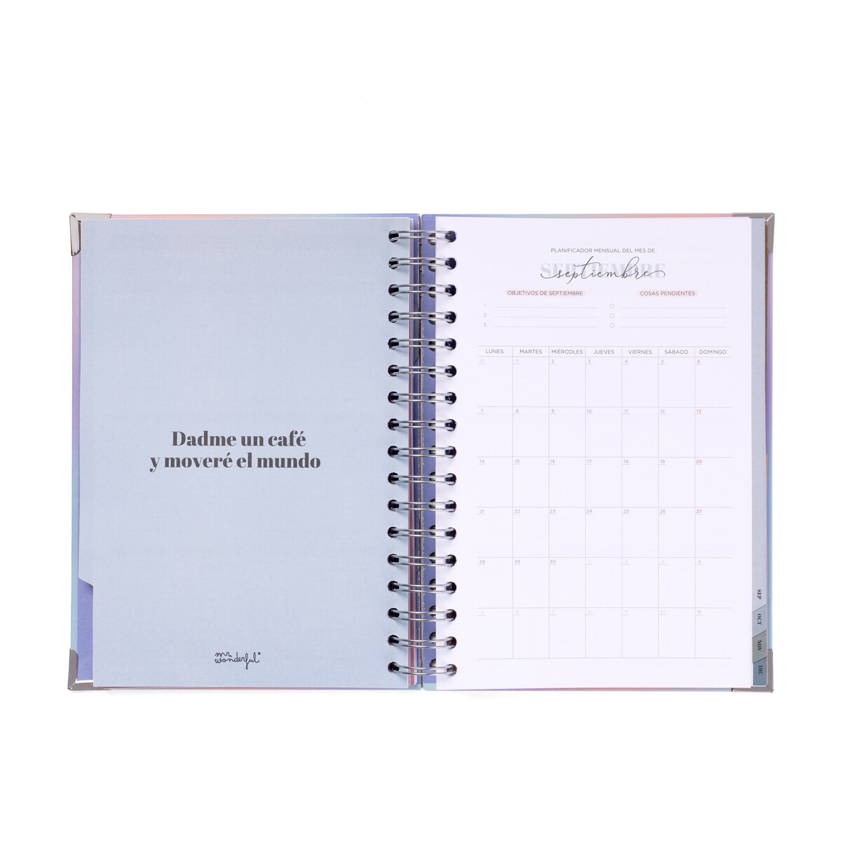 Agenda semanal 18 meses 2025-2026 Mr Wonderful: Viviendo con estilo. 8