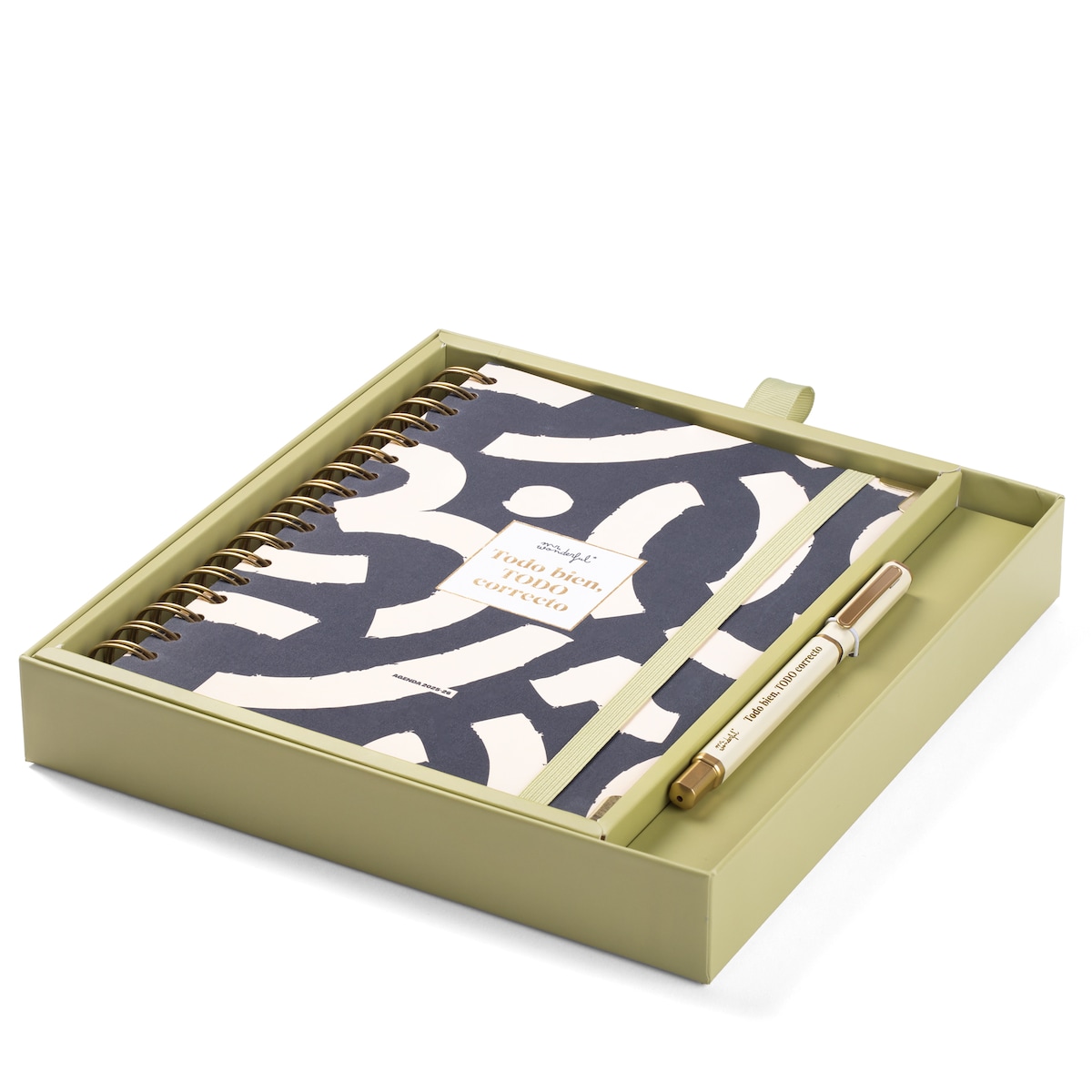 Set de agenda escolar + boli 2025-2026 diaria Mr Wonderful: Todo bien, todo correcto. 2