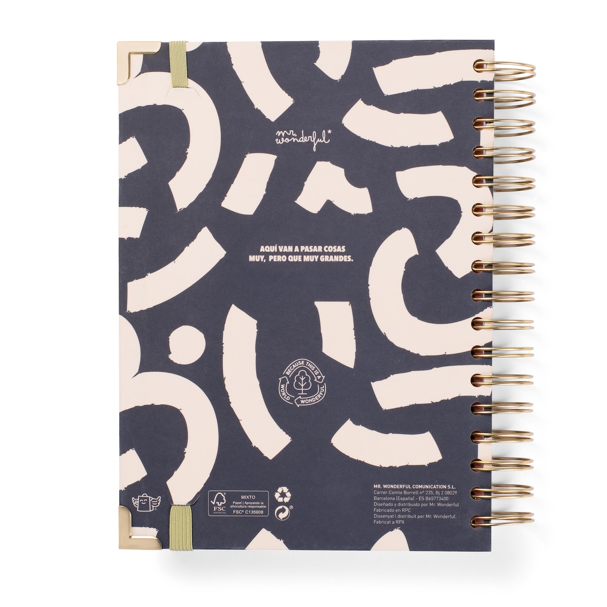 Set de agenda escolar + boli 2025-2026 diaria Mr Wonderful: Todo bien, todo correcto. 3