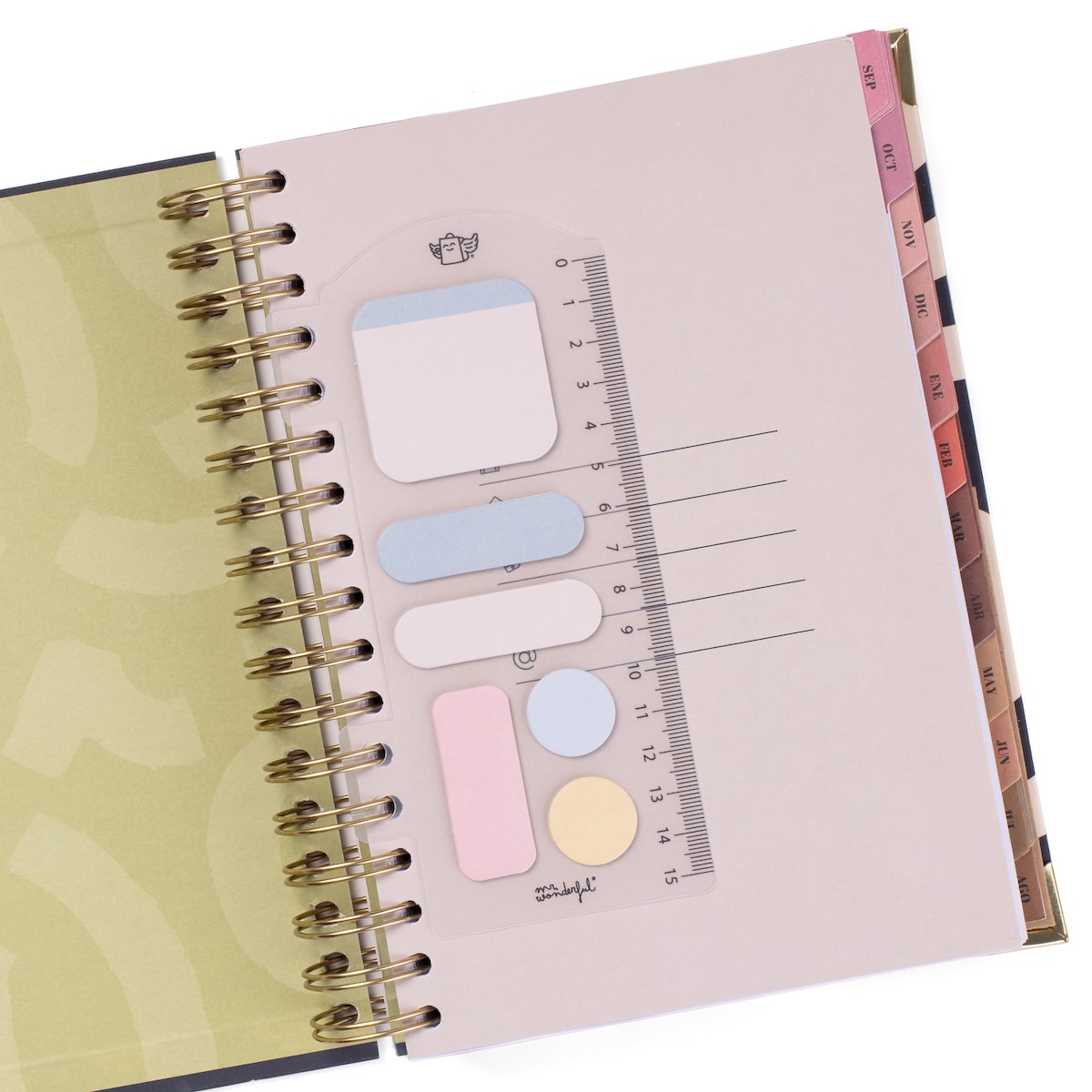 Set de agenda escolar + boli 2025-2026 diaria Mr Wonderful: Todo bien, todo correcto. 8