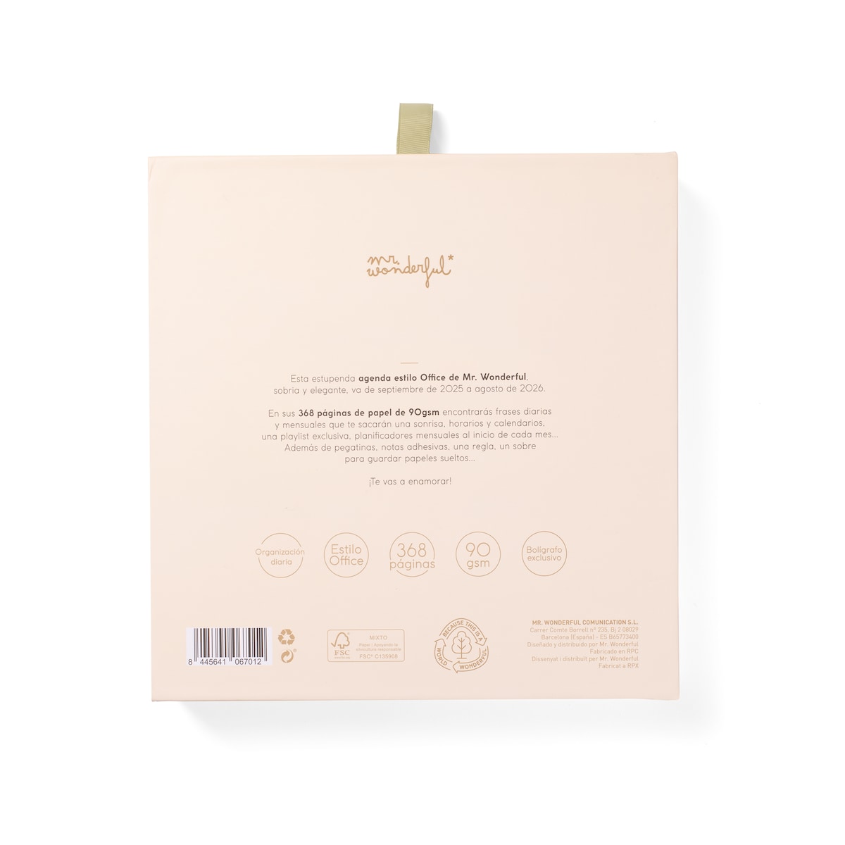 Set de agenda escolar + boli 2025-2026 diaria Mr Wonderful: Todo bien, todo correcto. 11