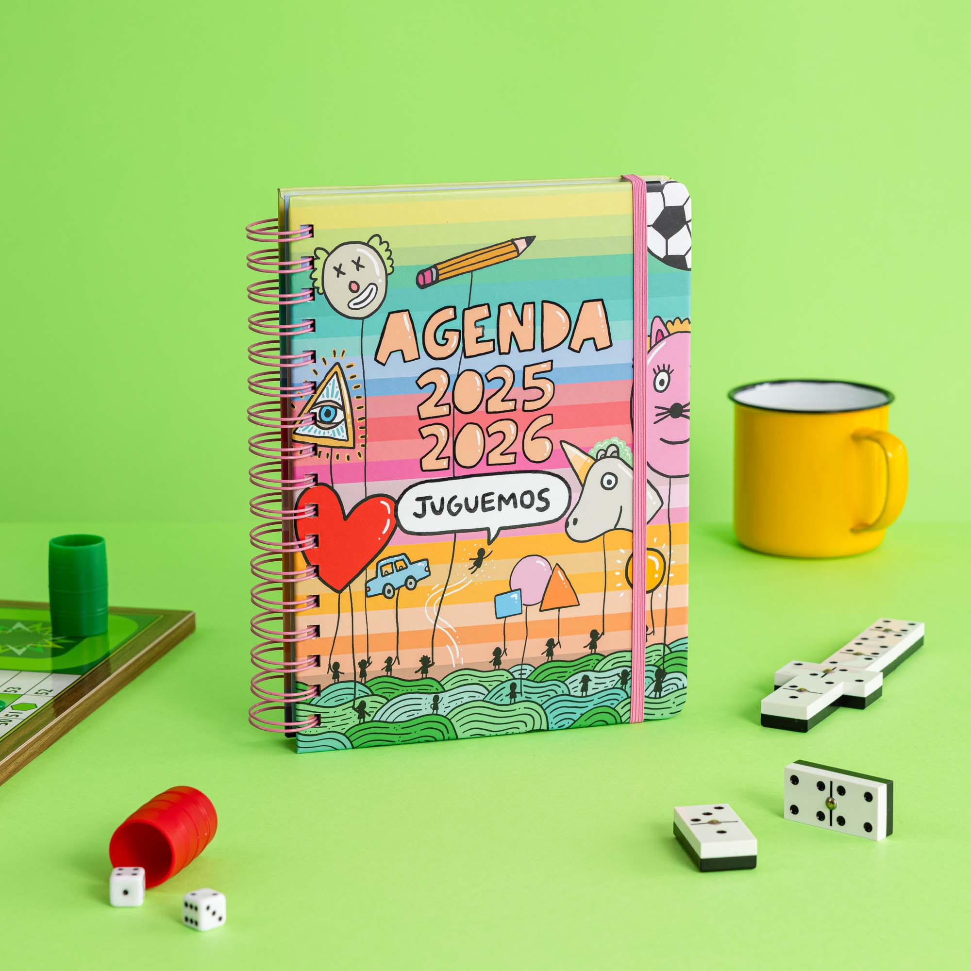 Imagen 3 de Agenda escolar semanal Tantanfan multicolor 72 kilos