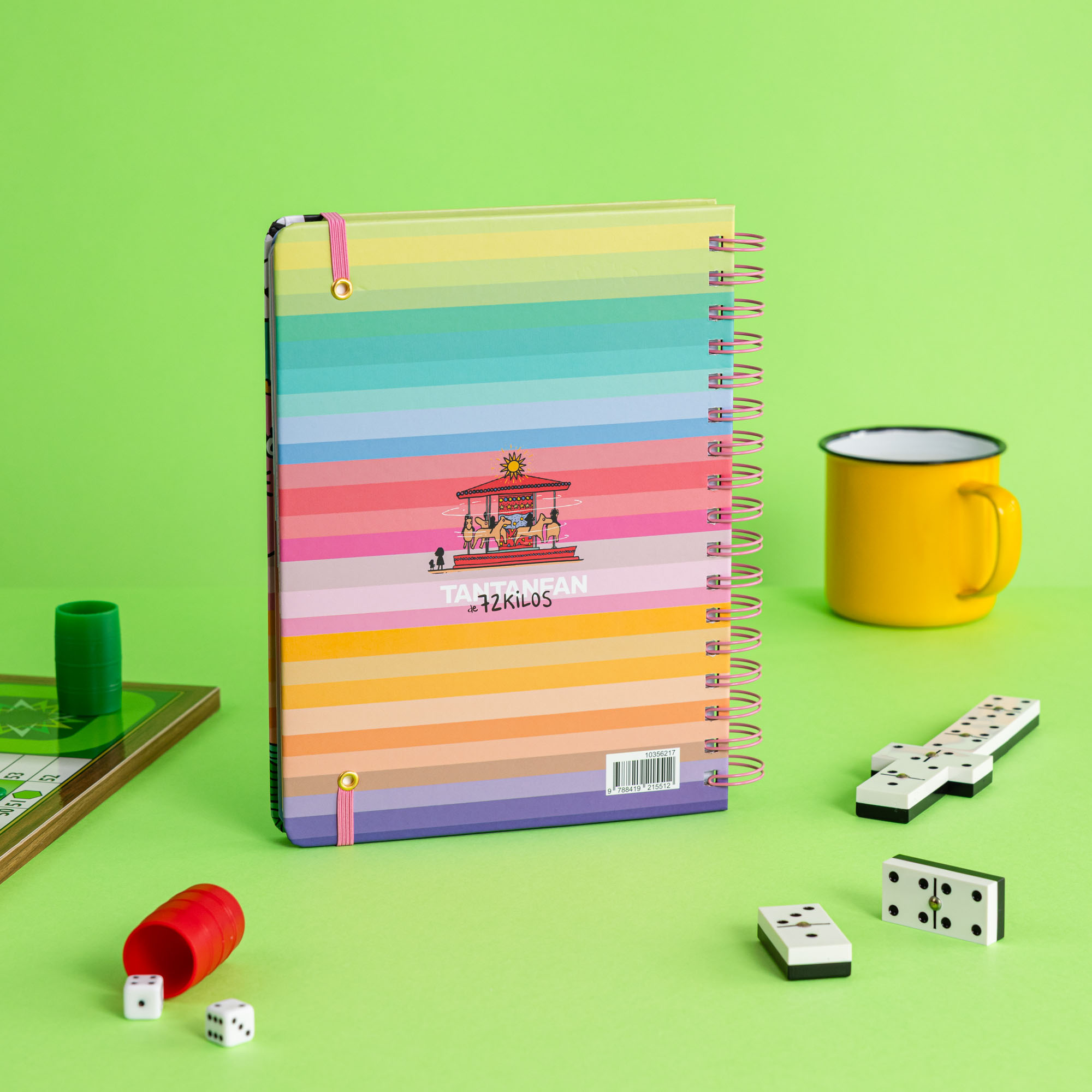 Imagen 4 de Agenda escolar semanal Tantanfan multicolor 72 kilos