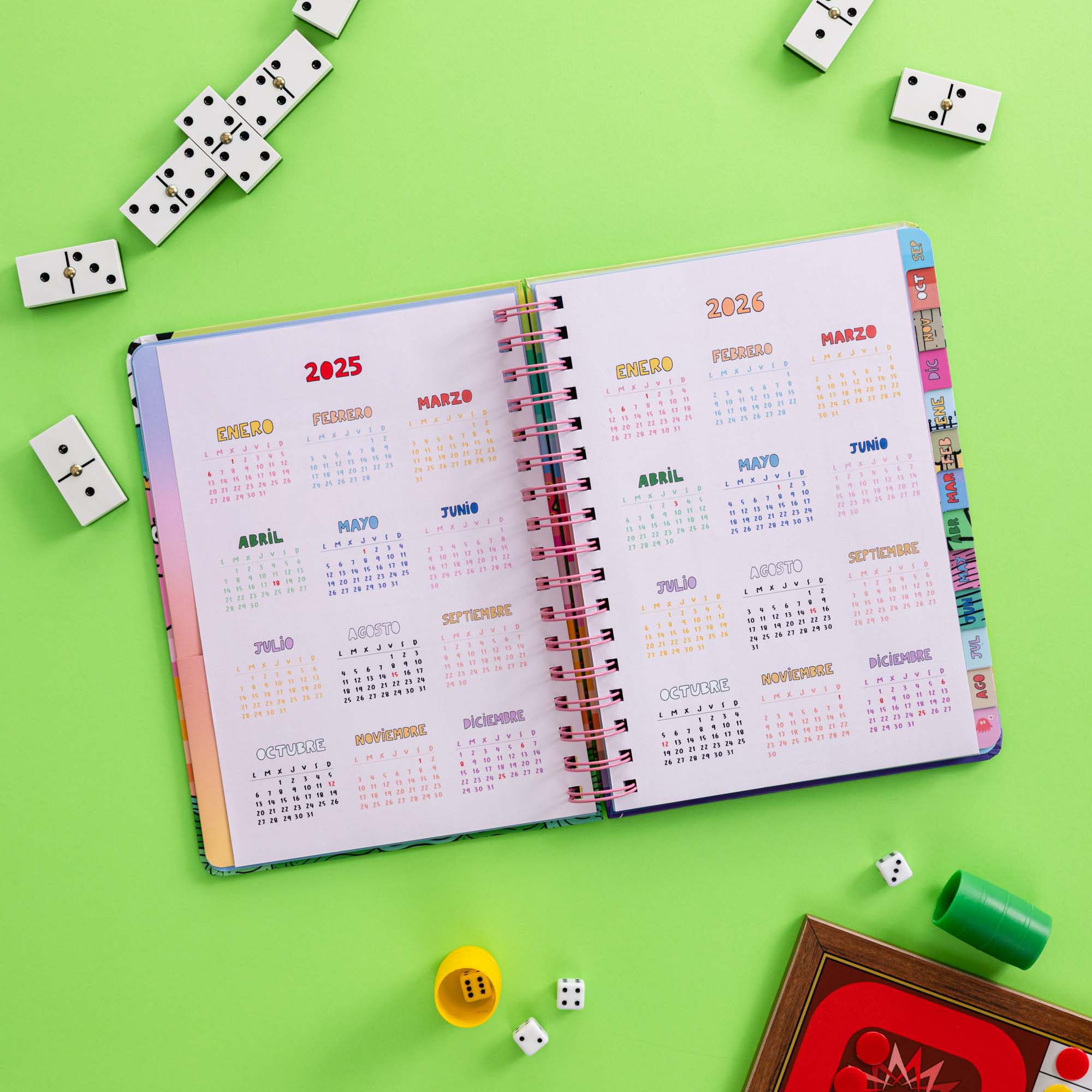 Imagen 6 de Agenda escolar semanal Tantanfan multicolor 72 kilos