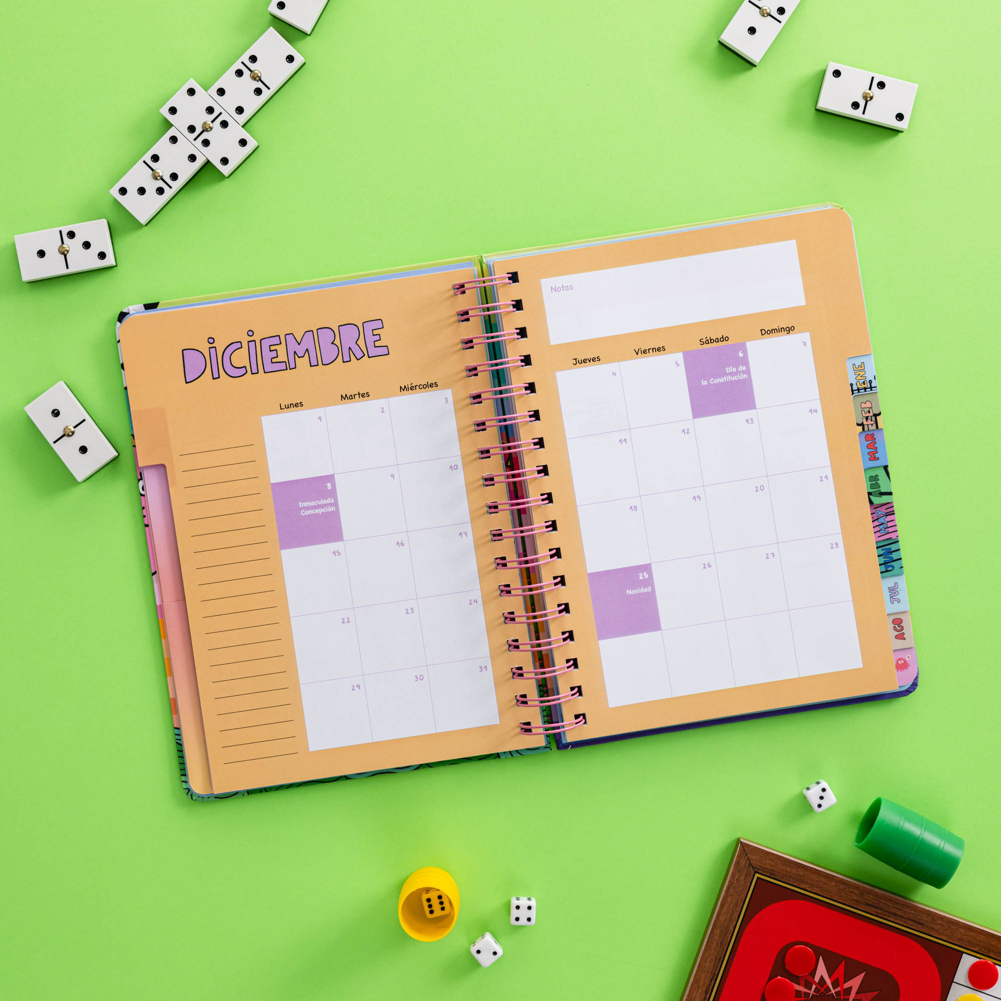 Imagen 9 de Agenda escolar semanal Tantanfan multicolor 72 kilos
