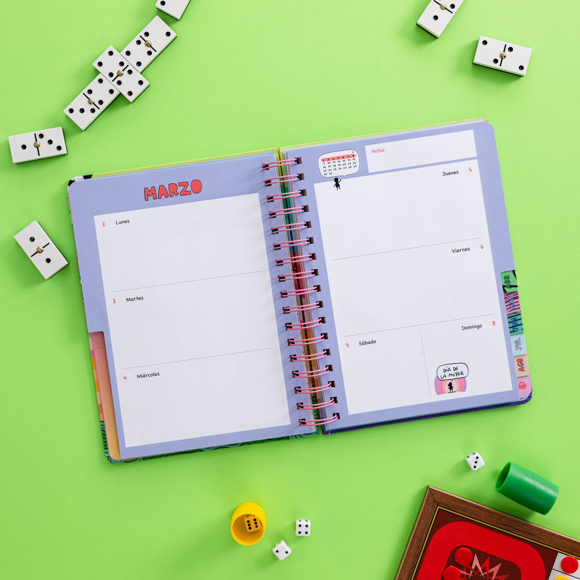 Imagen 10 de Agenda escolar semanal Tantanfan multicolor 72 kilos