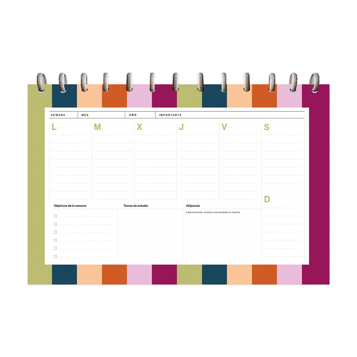 Organizador Semanal UO Opoplanner 2