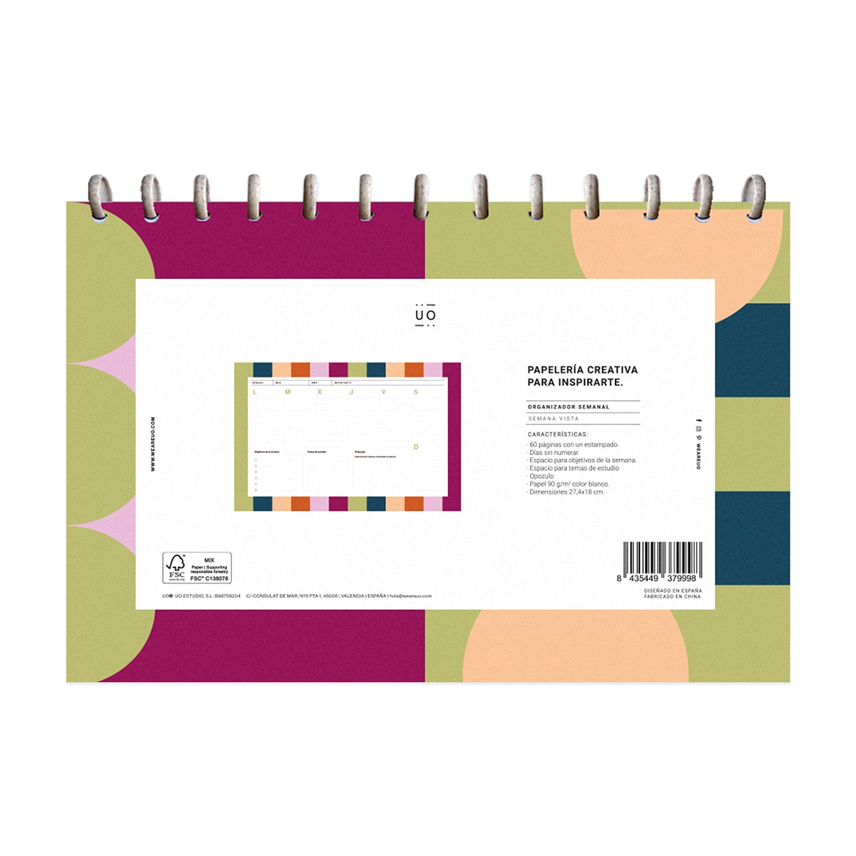 Organizador Semanal UO Opoplanner 3