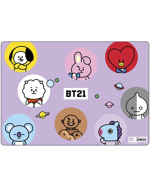 Base de Secretária Escolar BT21 - Roxo/Branco 1
