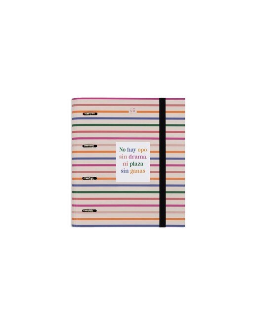 Imagen 0 de Carpeta de 4 anillas UO No hay opo sin drama multicolor