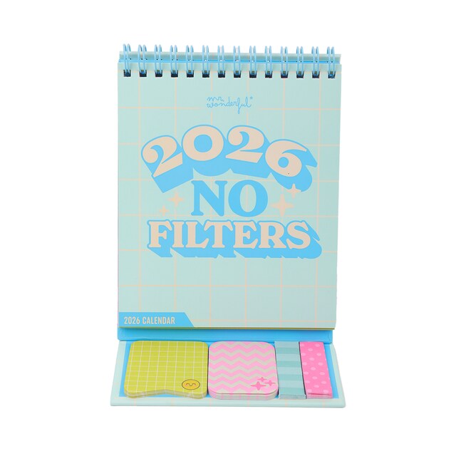 Imagen 0 de Calendario de sobremesa pequeño 2026 Mr Wonderful: No filters.