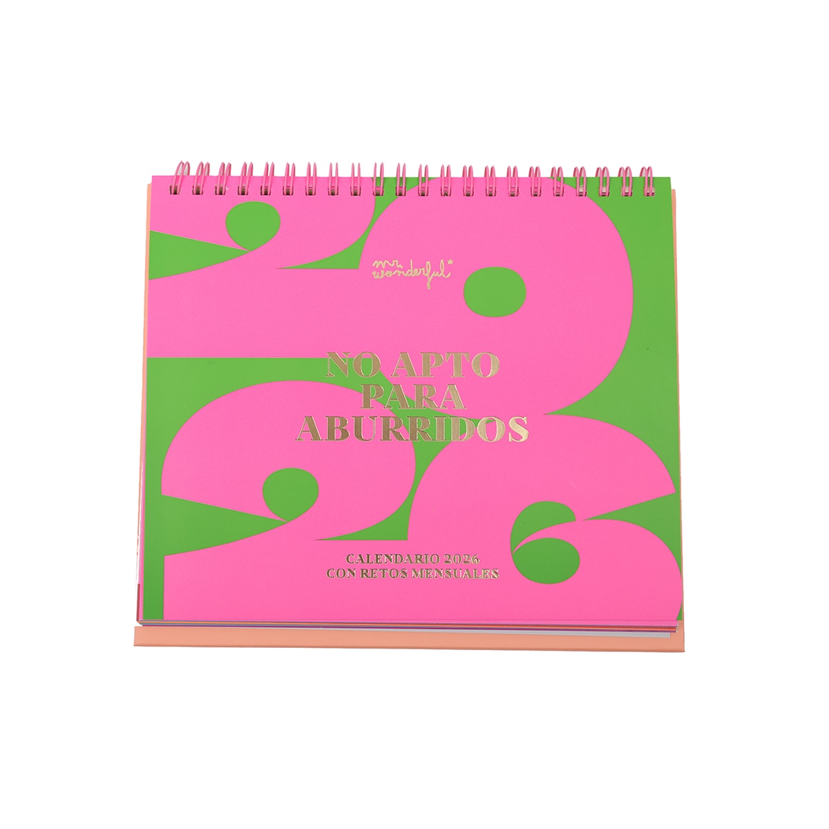 Calendario de sobremesa 2026 Mr Wonderful: No apto para aburridos.