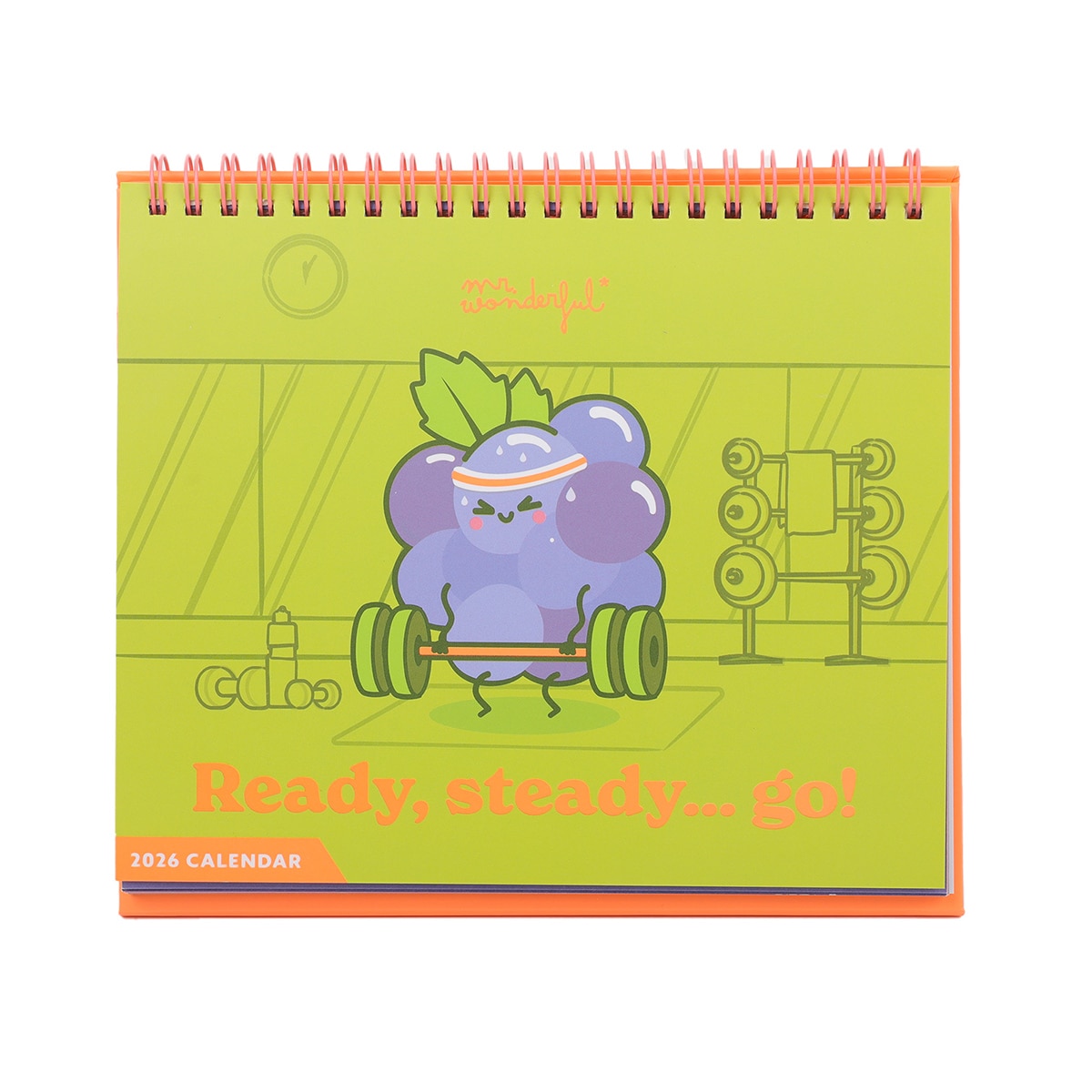 Imagem 0 de Calendário de mesa 2026 Mr Wonderful: Ready, steady... go!