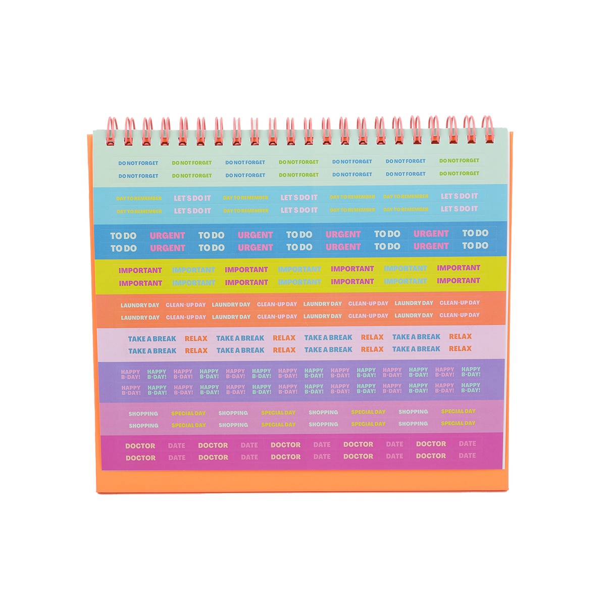 Calendário de mesa 2026 Mr Wonderful: Ready, steady... go 3