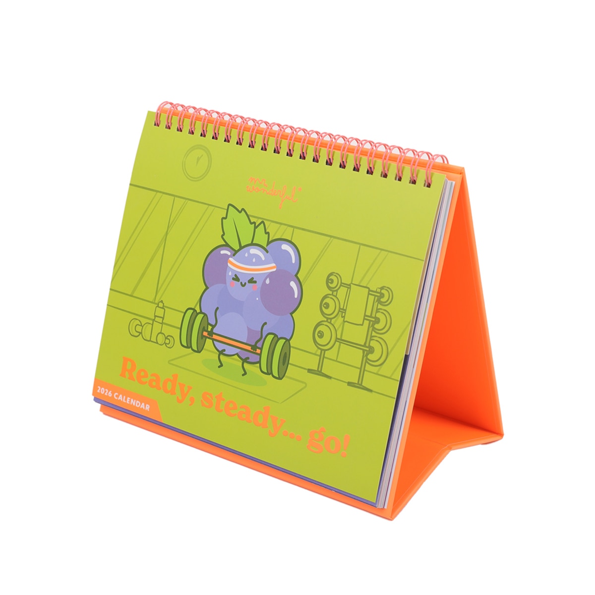 Calendário de mesa 2026 Mr Wonderful: Ready, steady... go 4